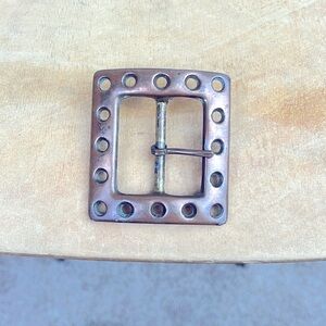 Antique Handmade Square Center Post Cowboy Belt Buckle